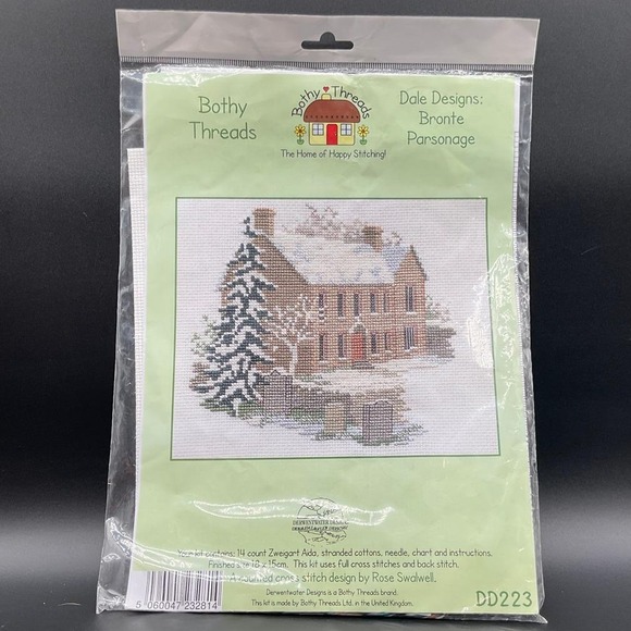 Bothy Threads Bronte Parsonage DD223 Cross-Stitch Kit by Rose Swalwell Sealed - Picture 1 of 5